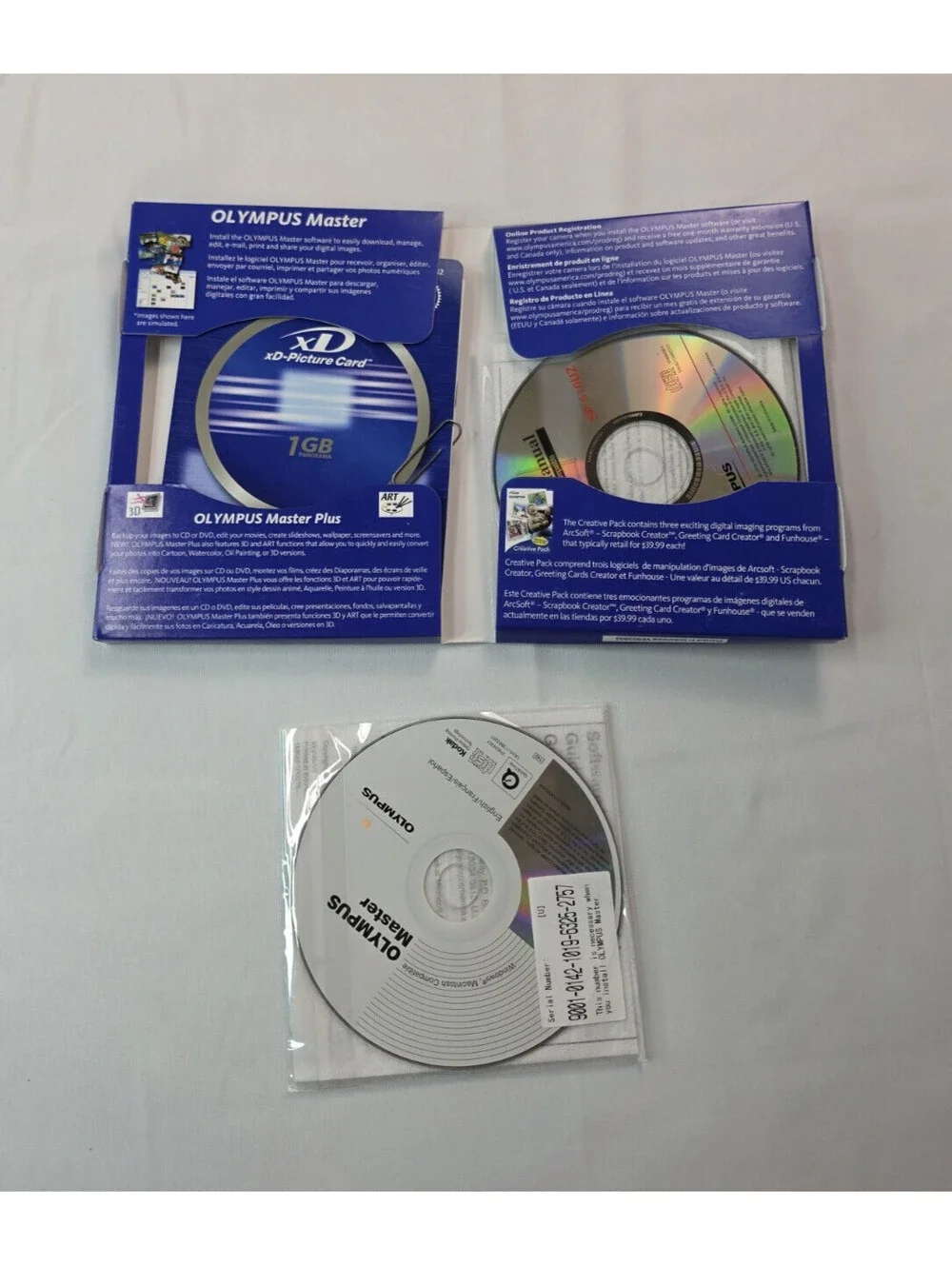 Olympus SP-510UZ Silver Digital Camera 7.1MP With Box Cords Manuals TESTED